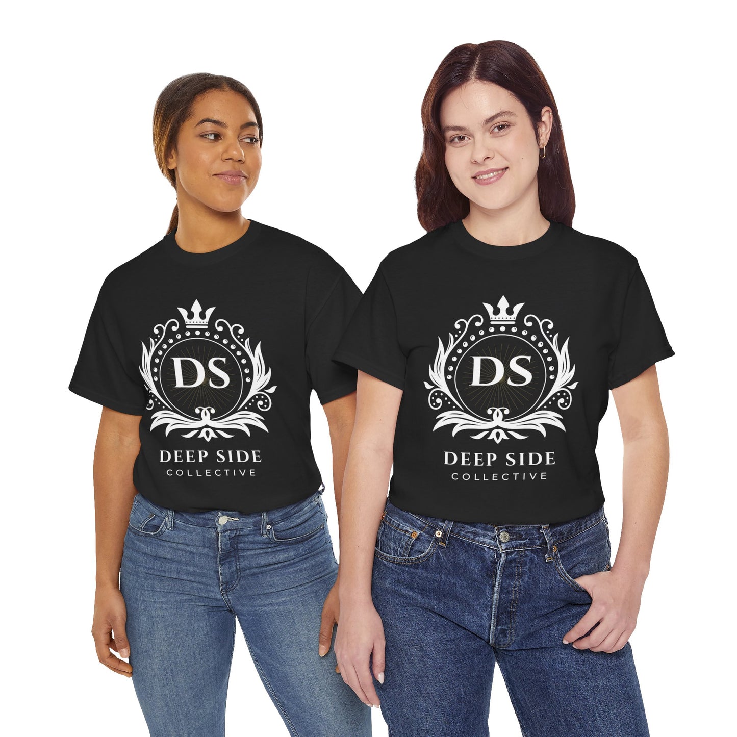 Deep Side Collective T-Shirt BLACK|WHITE LOGO