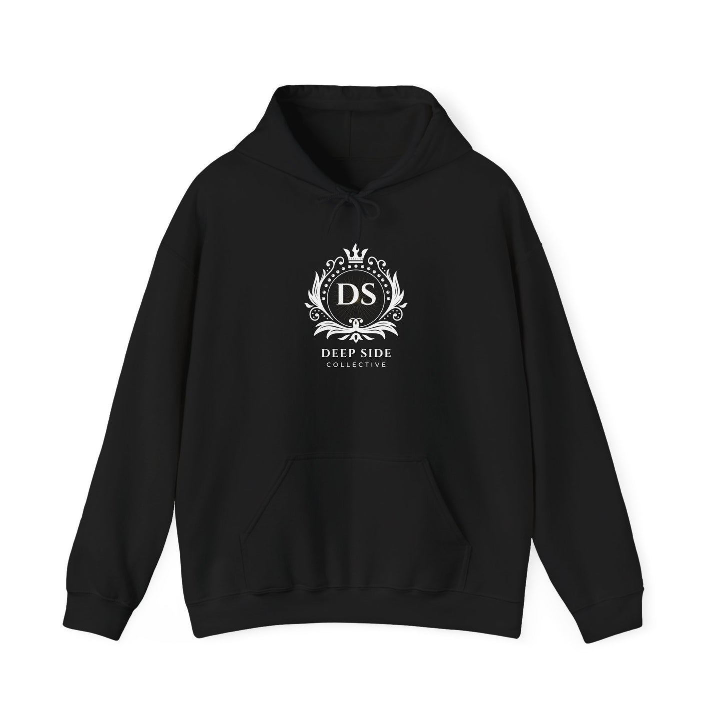 Deep Side Collective Hoodie BLACK|WHITE LOGO