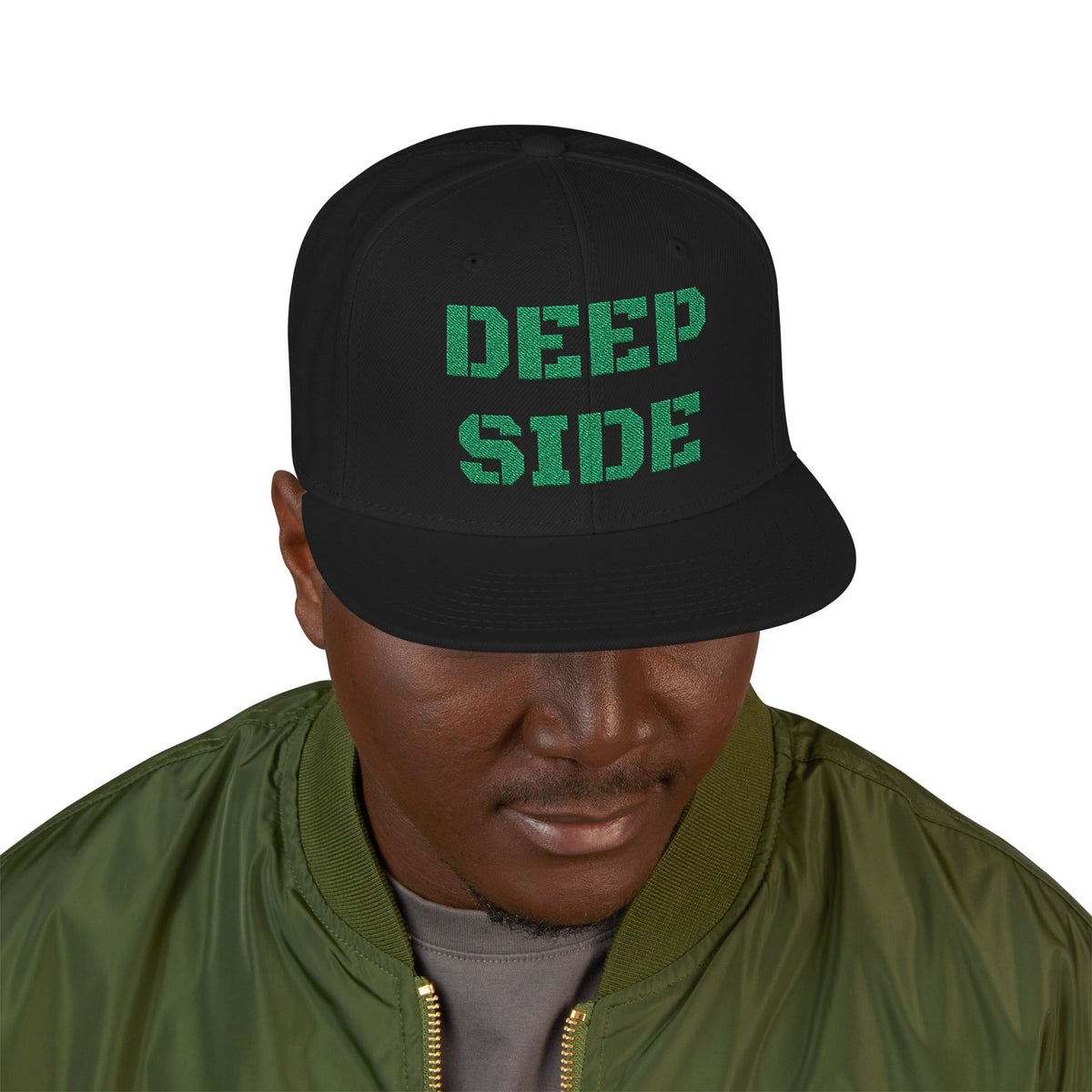 DEEP SIDESnapback (Embroidery) - Green